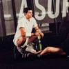 Camicie sportive bianche da uomo con zip