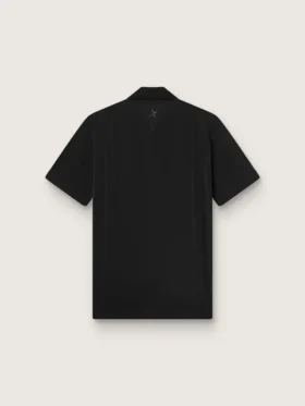 Camicie sportive da uomo nere con zip