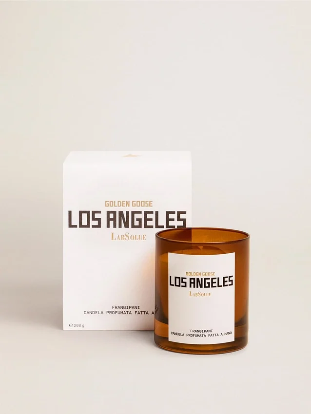 Candela profumata all’essenza di Los Angeles Frangipane 200 g.