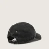 Cappellino da baseball antracite con stella ricamata tono su tono