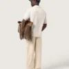 Cappellino da baseball blu denim con toppa “Golden” in spugna rossa e bianca