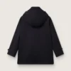 Cappotto da bambino blu scuro con cappuccio