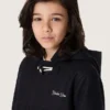 Cappotto da bambino blu scuro con cappuccio