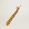 Catena per borsa in ottone color oro