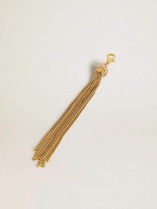 Catena per borsa in ottone color oro
