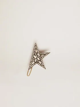 Chiusura con lacci e clip a forma di stella in color oro anticato