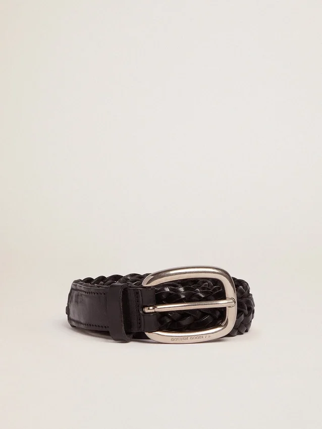 Cintura da donna in pelle nera