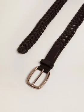 Cintura da donna in pelle nera