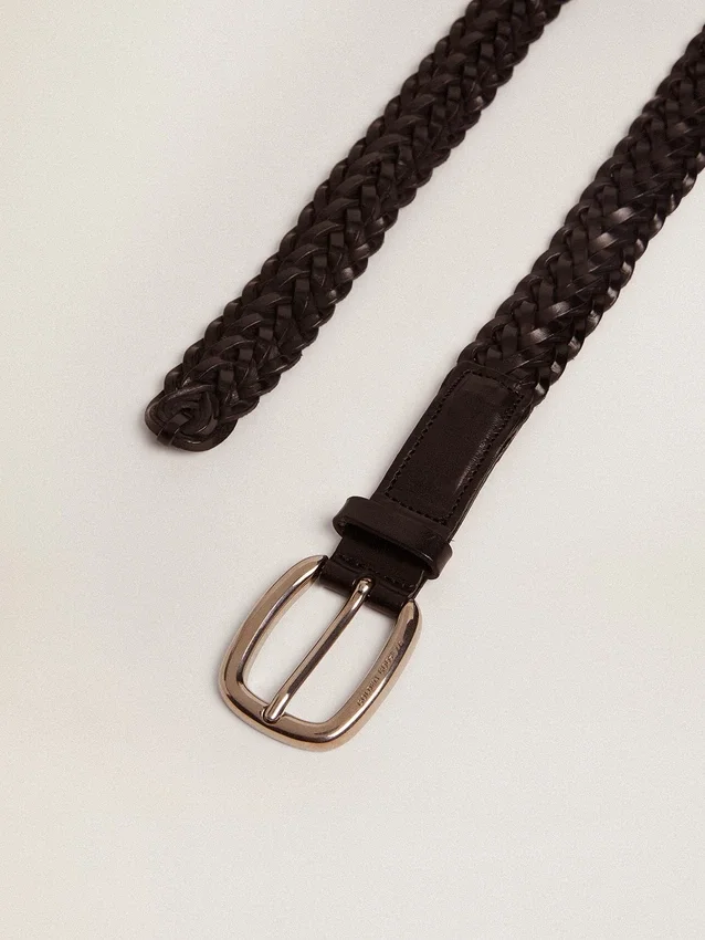 Cintura da donna in pelle nera