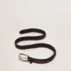 Cintura da donna in pelle nera