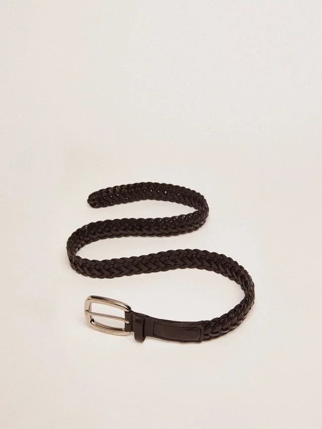 Cintura da donna in pelle nera