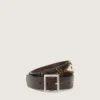 Cintura da donna Sierra in pelle color mogano con borchie decorative