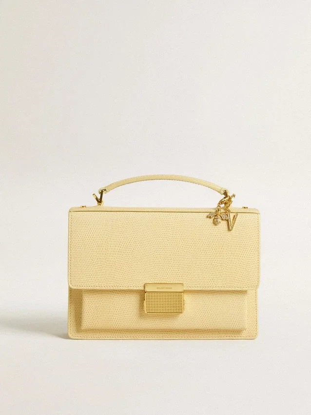 Ciondolo a forma di ape in ottone color oro con cristalli