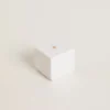 Ciondolo a forma di cuore in ottone color argento con cristalli
