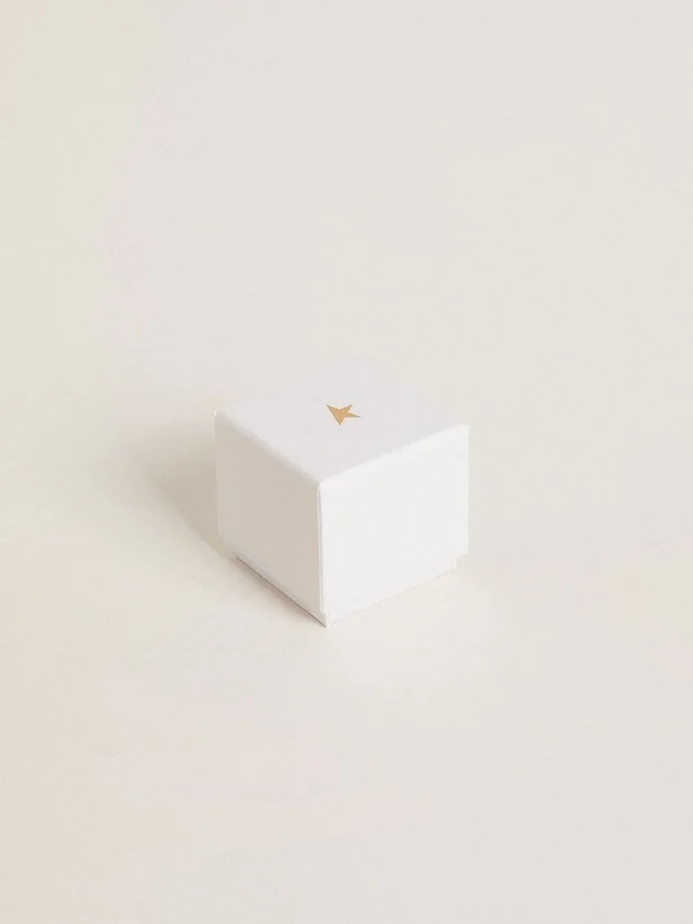 Ciondolo a forma di cuore in ottone color argento con cristalli