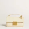 Ciondolo a forma di cuore in ottone color oro con cristalli