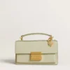 Ciondolo a forma di lettera W in ottone color oro con cristalli