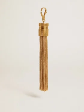 Ciondolo a forma di nappa in ottone color oro antico