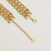 Collana a catena intrecciata color oro antico con chiusura a forma di stella