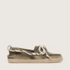 Espadrillas Cruise da donna in tela verde militare con lacci da trekking bianchi