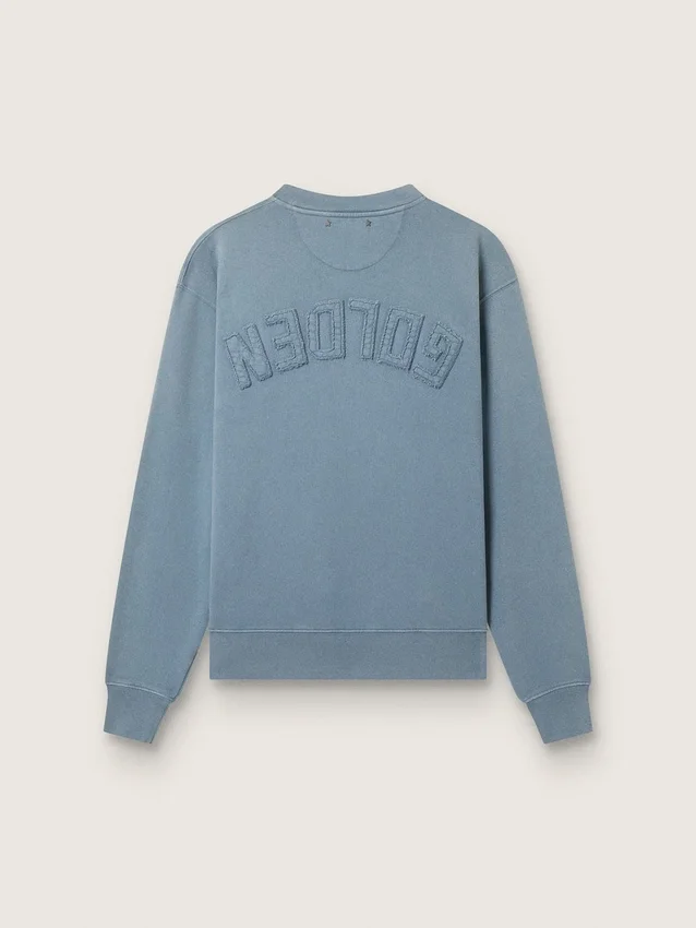 Felpa azzurro chiaro con logo rovesciato sul retro - Capsule in jersey
