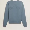 Felpa azzurro chiaro con logo rovesciato sul retro - Capsule in jersey