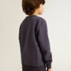 Felpa blu-viola con scritta golden goose sul davanti