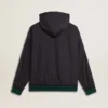 Felpa con cappuccio reversibile da uomo verde e blu