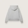 Felpa con cappuccio unisex Star in cotone grigio melange