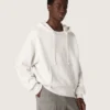 Felpa con cappuccio unisex Star in cotone grigio melange