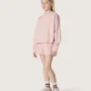 Pantaloncini da bambine “Star” in cotone rosa con toppa e logo
