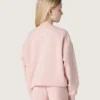 Felpa corta da bambina “Star” in cotone rosa con toppa e logo