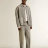 Felpa da uomo in cotone bianco con stampa sul retro