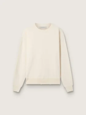 Felpa in bianco invecchiato con logo rovesciato sul retro - Capsule Jersey