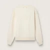 Felpa in bianco invecchiato con logo rovesciato sul retro - Capsule Jersey