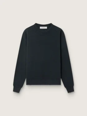 Felpa in nero lavato con logo rovesciato sul retro - Capsule Jersey