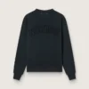 Felpa in nero lavato con logo rovesciato sul retro - Capsule Jersey