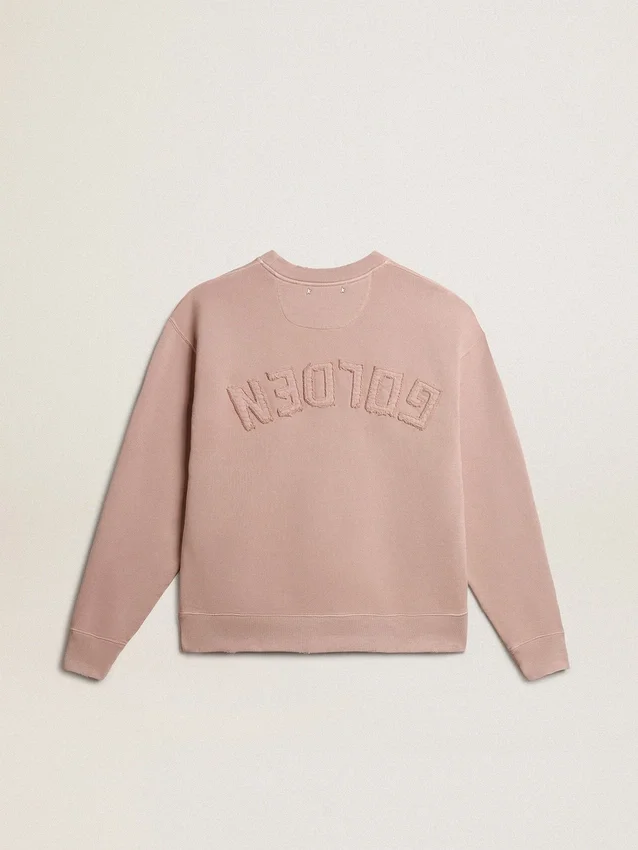 Felpa rosa cipria con logo rovesciato sul retro - Jersey Capsule