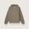 Felpa unisex con cappuccio in grigio tortora