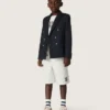 Felpa unisex Journey in misto cotone bianco con stampa doodle