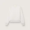Felpa unisex Star in cotone grigio con ricami e cristalli