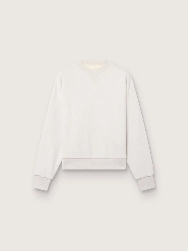 Felpa unisex Star in cotone grigio con ricami e cristalli