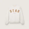 Felpa unisex Star in cotone grigio melange con ricamo “Star”