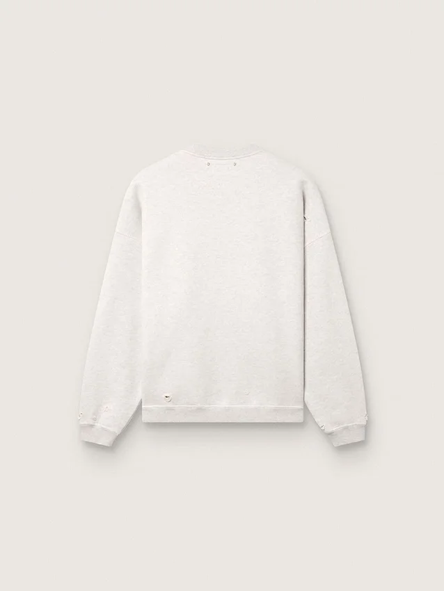 Felpa unisex Star in cotone grigio melange con ricamo “Star”