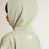 Felpa verde chiaro con chiusura a zip