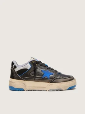 Forty2 da donna in gommapiuma nera e pelle con stella in TPU e linguetta sul tallone in pelle nera