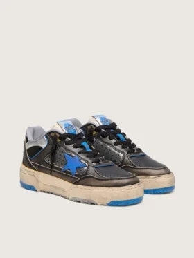 Forty2 da donna in gommapiuma nera e pelle con stella in TPU e linguetta sul tallone in pelle nera