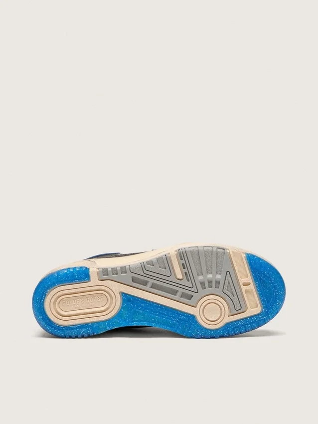 Forty2 da donna in gommapiuma nera e pelle con stella in TPU e linguetta sul tallone in pelle nera