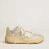 Forty2 da donna in pelle bianca e cristalli Swarovski con stella bianca