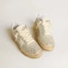 Forty2 da donna in pelle bianca e cristalli Swarovski con stella bianca